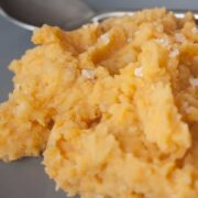 Garlic mashed sweet potatoes