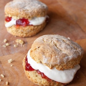 vegan clotted cream scones