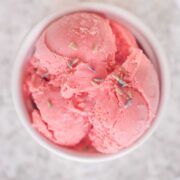 Strawberry Lavender Ice Cream