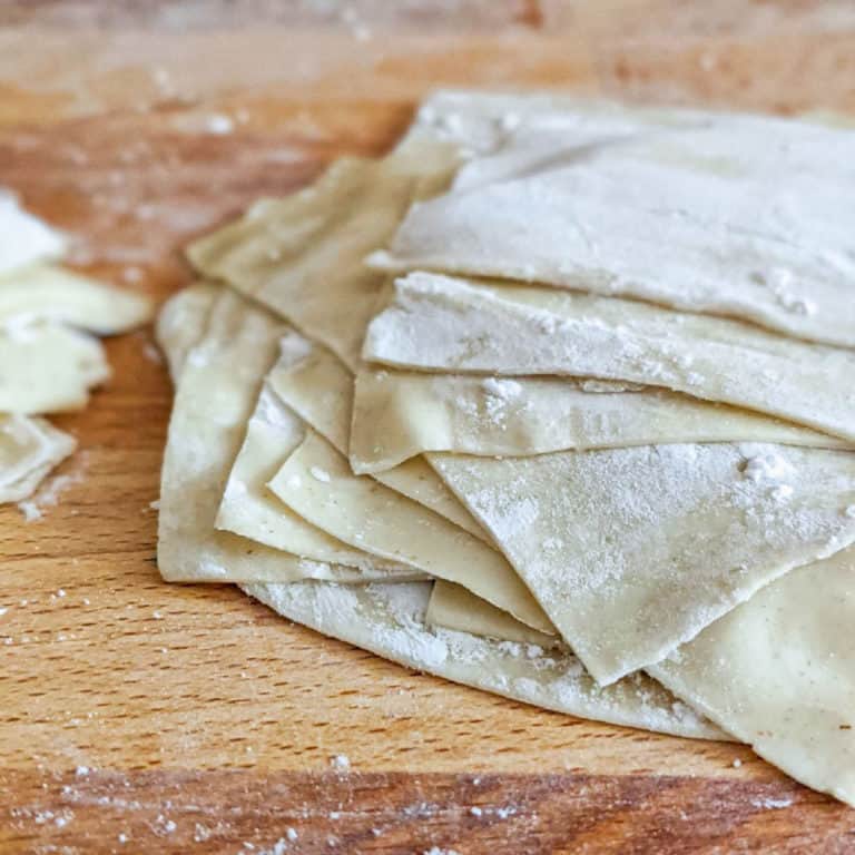 Easy homemade vegan fried wonton skins - Messy Vegan Cook