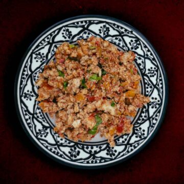 Tofu fry with fermented tofu and tomatoes